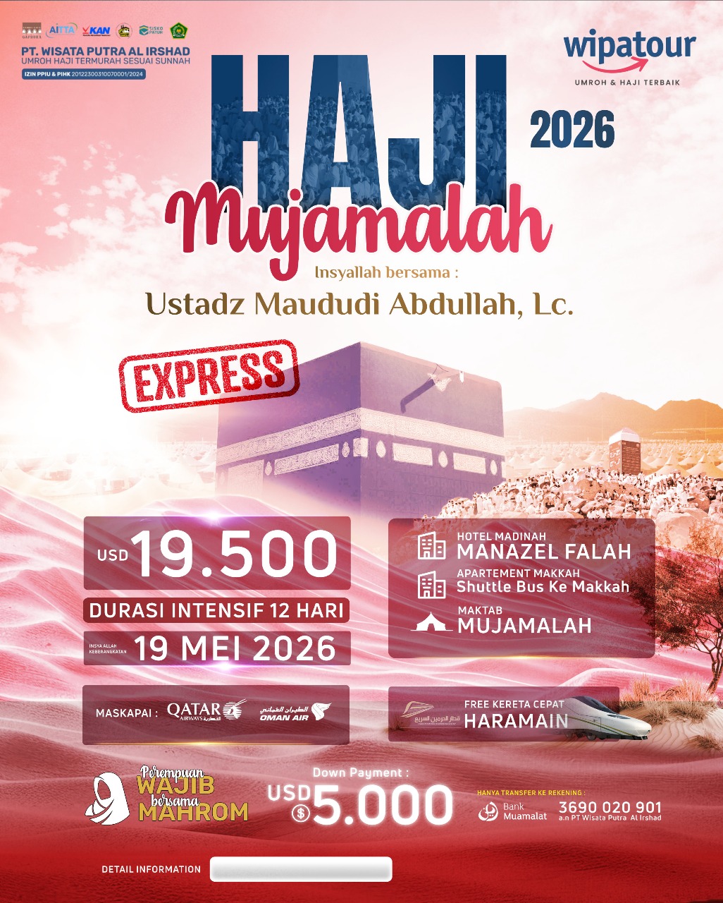 Haji Mujamalah 2026 – Kuota Spesial & Terbatas! Haji Mujamalah 2026 – Kuota Spesial & Terbatas!