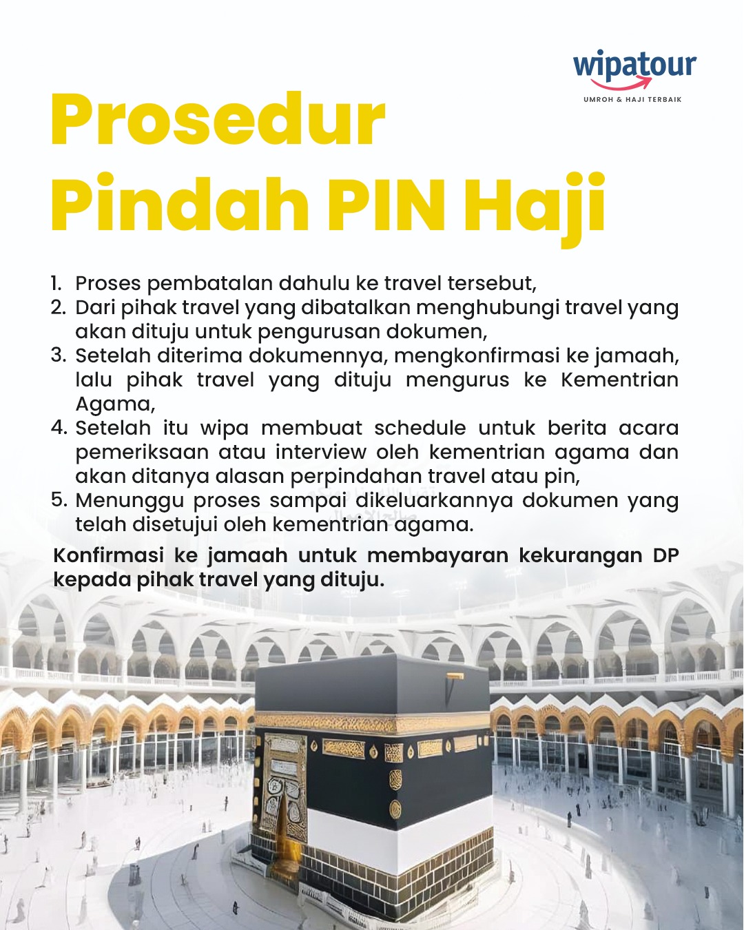 Langkah pindah pin 2026