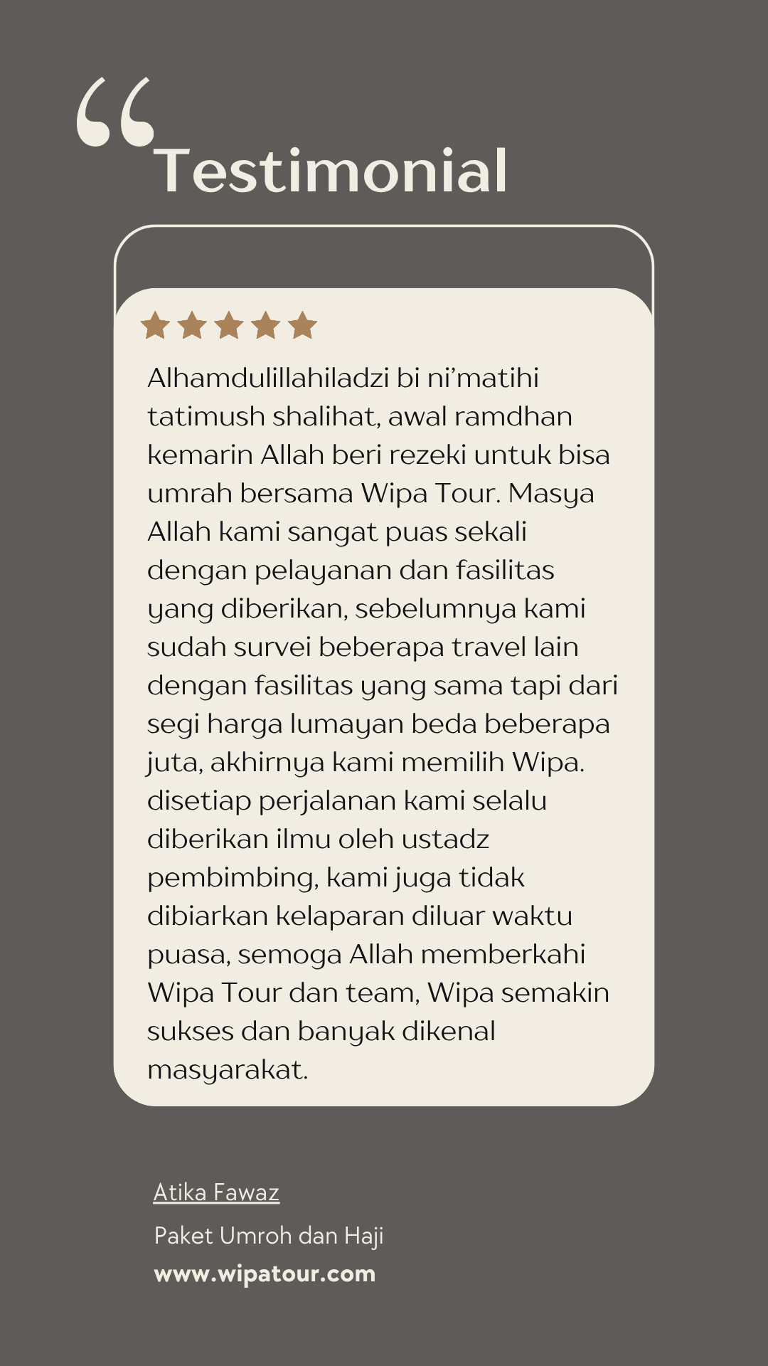 Kisah Ibu Atika: Meraih Kekhusyukan Umroh Melalui Bimbingan Ilmu