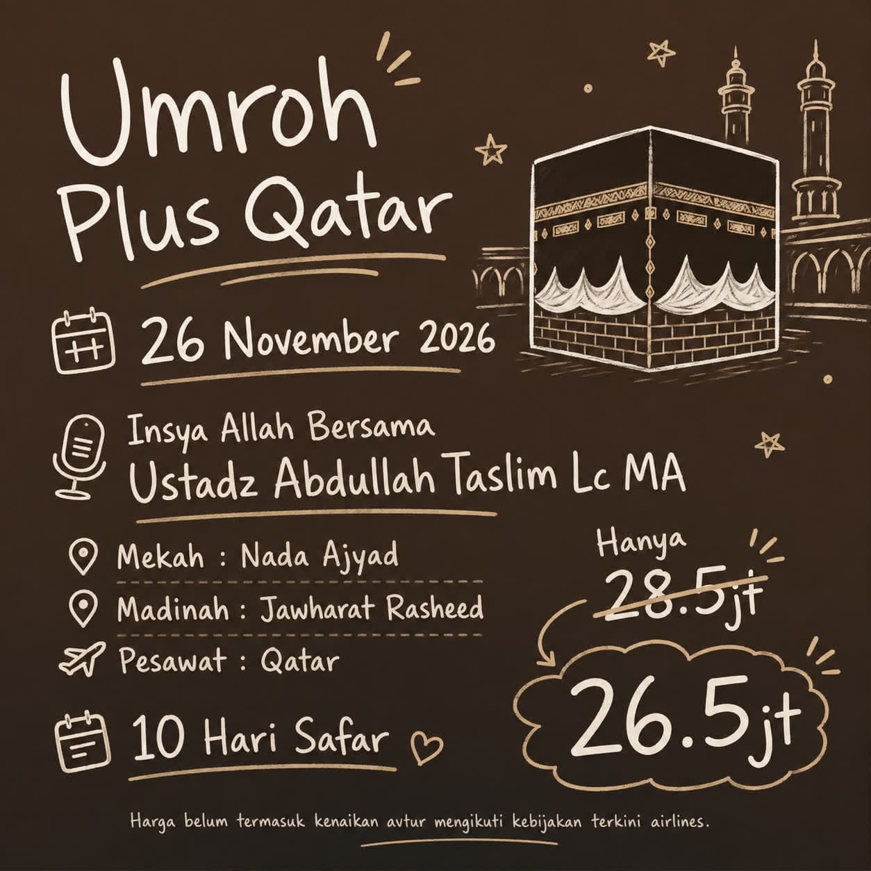 UMROH PLUS QATAR (10 HARI)