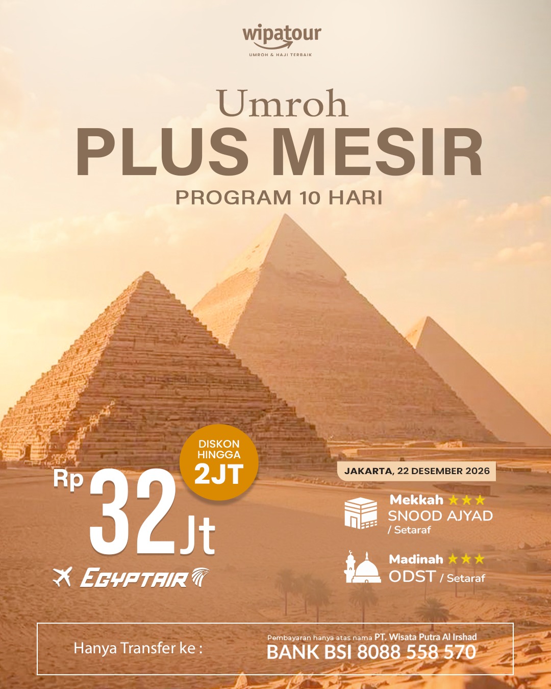 UMROH PLUS MESIR (10 HARI)