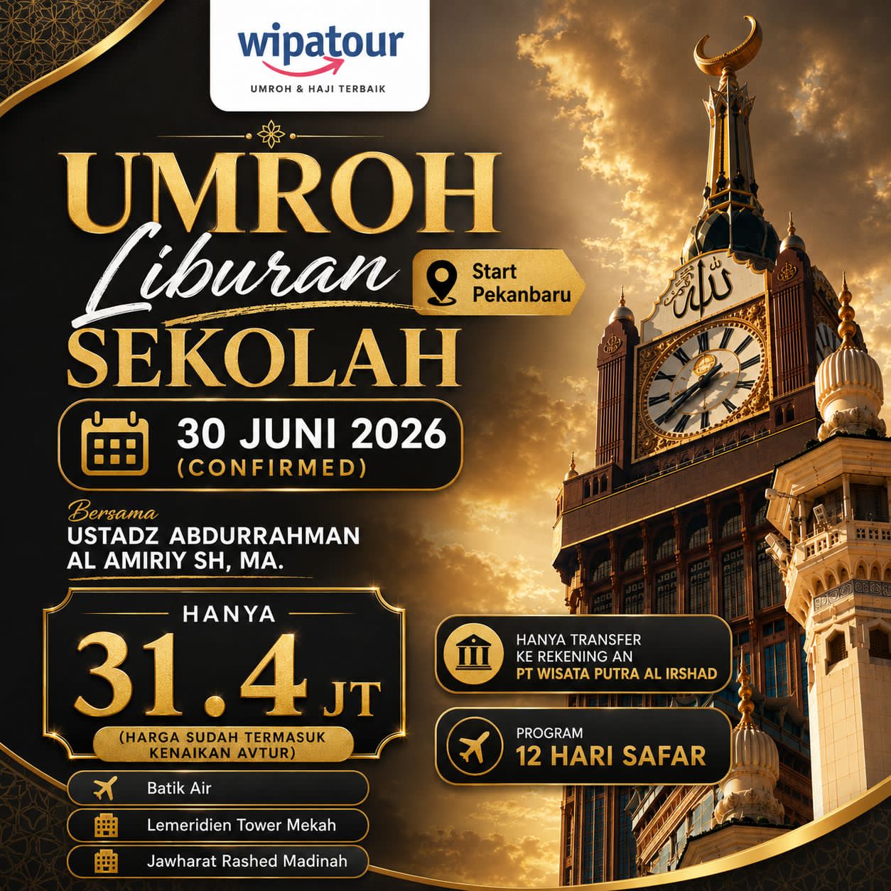 UMROH LIBURAN SEKOLAH 2026