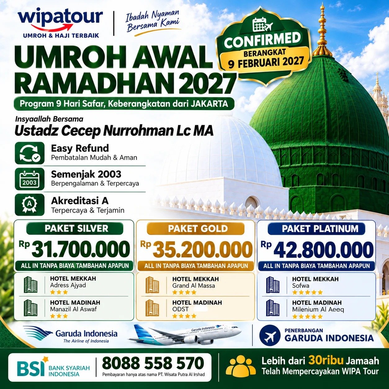 UMROH AWAL RAMADHAN 2027 (9 HARI)
